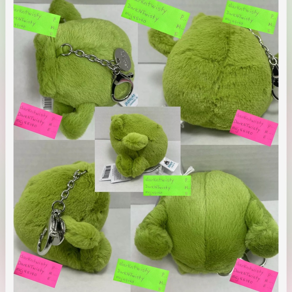 Jellycat Ricky Rain Frog Bag Charm BNWT*** - Picture 2 of 6